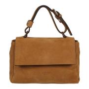 Bruin leren suède flap schoudertas Avenue 67 , Brown , Dames