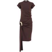 Midi Dresses Salvatore Ferragamo , Brown , Dames