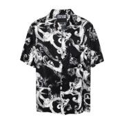 Short Sleeve Shirts Versace Jeans Couture , Black , Heren