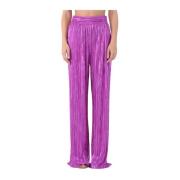 Wide Trousers Actualee , Purple , Dames