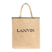 Geweven shopper tas Lanvin , Beige , Dames