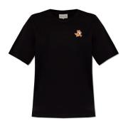 T-shirt met logo Maison Kitsuné , Black , Dames