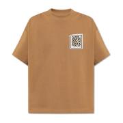 Katoenen T-shirt Emporio Armani , Brown , Heren