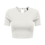 Klassiek T-shirt Only , White , Dames