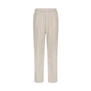 Straight Trousers Forte Forte , Beige , Dames