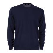 Round-neck Knitwear Fedeli , Blue , Heren