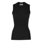 Sleeveless Tops Sportmax , Black , Dames