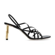 Sequin hakken sandalen Lanvin , Black , Dames