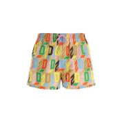 Slim Fit Nylon Zwemshorts Dsquared2 , Multicolor , Heren