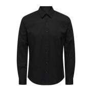 Overhemden Only & Sons , Black , Heren