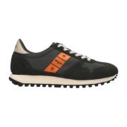 Militair Groen Oranje Sneakers Blauer , Black , Heren
