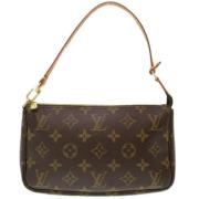 Pre-owned Canvas clutches Louis Vuitton Vintage , Brown , Dames