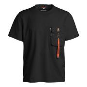Mojave Zwarte T-shirts Parajumpers , Black , Heren