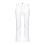 Boot-cut Jeans Pinko , White , Dames