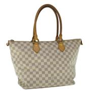 Pre-owned Canvas louis-vuitton-bags Louis Vuitton Vintage , White , Da...