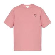 T-shirt met logo Maison Kitsuné , Pink , Dames