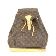 Pre-owned Canvas backpacks Louis Vuitton Vintage , Brown , Dames