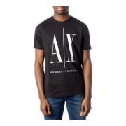 T-Shirts Armani Exchange , Black , Heren