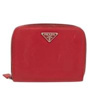 Pre-owned Nylon wallets Prada Vintage , Red , Dames