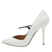 Pre-owned Leather heels Aquazzura Pre-owned , White , Dames