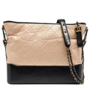 Pre-owned Leather shoulder-bags Chanel Vintage , Black , Dames