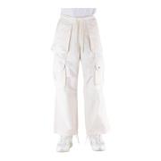Wide Trousers A Paper Kid , White , Heren