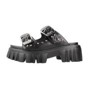 Sliders Buffalo , Black , Dames