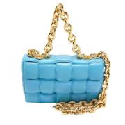 Pre-owned Leather handbags Bottega Veneta Vintage , Blue , Dames