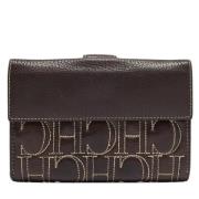 Pre-owned Leather wallets Carolina Herrera Pre-owned , Brown , Dames