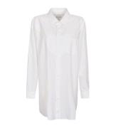 Witte Katoenen Poplin Overhemd Maison Margiela , White , Dames