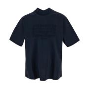 Klassieke Katoenen T-shirt Maison Margiela , Blue , Heren