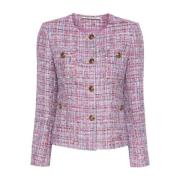 Tweed Jackets Tagliatore , Purple , Dames
