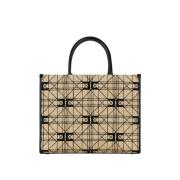 Stro/Zwart Synthetische Shopper Tas Elisabetta Franchi , Beige , Dames