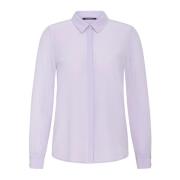 Elegante Zijden Shirt Paars Bruuns Bazaar , Purple , Dames