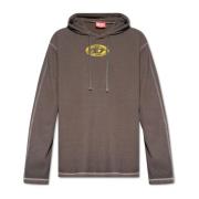 T-Crone-Ls hoodie Diesel , Brown , Heren
