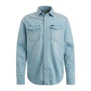 Overhemd- PME L/S Shirt Real Light Blue PME Legend , Blue , Heren