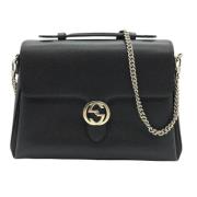 Pre-owned Leather gucci-bags Gucci Vintage , Black , Dames