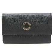 Pre-owned Leather wallets Bvlgari Vintage , Black , Dames