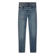 Moderne Tapered Jeans - D-Fining Diesel , Blue , Heren