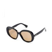 Mm0087 01E Sunglasses Max Mara , Black , Dames