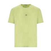 Licht Jersey Witte Peer T-Shirt C.p. Company , Green , Heren