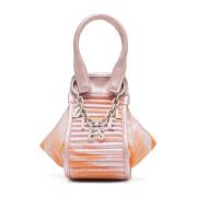 D-Vina-XS - Handbag in bicolour coated denim Diesel , Pink , Dames