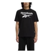 Heren Logo T-shirt Reebok , Black , Heren