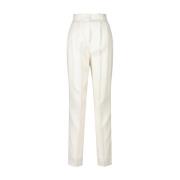 Tapered Trousers Hugo Boss , White , Dames