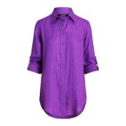 Klassieke Overhemden Ralph Lauren , Purple , Dames