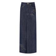 Maxi Skirts Ganni , Blue , Dames