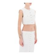 Mouwloze Top Courrèges , White , Dames