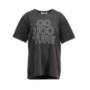 Acid Zwart Oversized T-Shirt Dames Co'Couture , Black , Dames