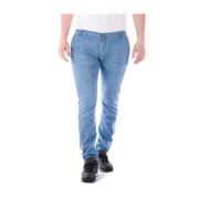 Klassieke Denim Jeans Daniele Alessandrini , Blue , Heren