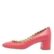 Pre-owned Leather heels Chloé Pre-owned , Pink , Dames